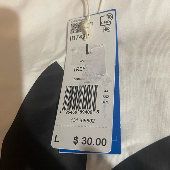 Adidas White T-Shirt Large NWT gift 🎁 included - Picture 2 of 7